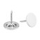 uxcell 100Pcs Upholstery Tacks, 11mmx13mm Flat Head Decorative Furniture Nails Thumb Tack for Furniture Sofa Headboards, White