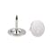uxcell 30Pcs Upholstery Tacks, 9.5mmx10mm Flat Head Decorative Furniture Nails Thumb Tack for Furniture Sofa Headboards, Silver