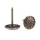 uxcell Upholstery Nails Tack 11mmx16mm Head Retro Round Thumb Push Pins Light Bronze Tone for Furniture Sofa Headboards, 50 Pcs
