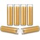 MTLEE 6 Pcs 2.5 x 8 Inch Devotional Candles in Glass Jar-90 Hours Prayer Candle Yellow Tall Pillar Candles for Religious, Meditation, Altar,Memorials, Party Decor