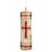 Catholic Paschal Easter Candle, Alpha Omega Unscented Pillar Candles for Mass, Baptism, Confirmation, Lent, Holy Week Church Supplies or Home Decoration, 8 Inches