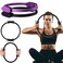 Syhood 2 Pcs Pilates Ring 14.96 Inch Pilates Circle Lightweight Workout Rings Flexible Pilates Equipment for Fitness Home Workouts Resistance Exercise Toning Thighs Arms Legs Core, Black, Purple