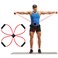 1 Pc Pilates Resistance Band Pilates Reformer Cross Exercise Band Elastic Loop Tube Pilates Bands with Comfort Grips Home Fitness Equipment for Women Body Muscles Workout Strength Training (Red)