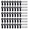 BOLWHAO 320PCS Picture Frame Turn Button Fasteners Set Picture Frame Hardware Backing Clips with Screws for Hanging Pictures, Drawing Crafts, Photos, Black