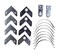 18PCS Silver Metal Photo Frame Hardware Accessories L Shaped Angle Bracket Flat Plate Fastener Tapped Corners Gasket Picture Frame Hanging Hangers Hooks Spring Clips DIY Picture Framing Tools