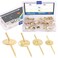 Glarks 85Pcs Assorted 10lbs 20lbs 40lbs 60lbs One Step Hangers Set, Quick Photo Picture Frame Hangers Alloy Nail Hooks Plaster Picture Hanging Kit for Clock, Mirror on Wooden Drywall