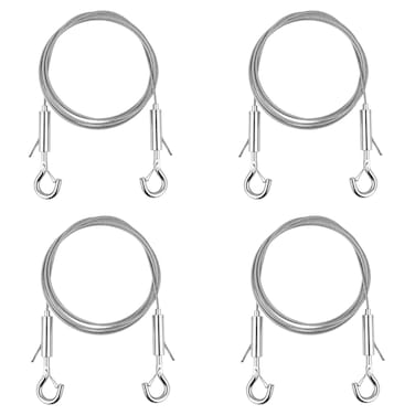 Mocking Bird Picture Hanging Wire 66lb, Heavy Mirror Adjustable Hanging Wire Kit with Hooks, 7 ft 2 mm (0.08 in) Diameter for Silver WJPJ-picture cable WJPJ-picture cable