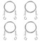 Mocking Bird Picture Hanging Wire 66lb, Heavy Mirror Adjustable Hanging Wire Kit with Hooks, 7 ft 2 mm (0.08 in) Diameter for Silver WJPJ-picture cable WJPJ-picture cable
