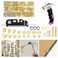 Picture Hanging Kit,Picture Hangers,352 Pcs of Wall Hanging Kit ,Easy-to-Use Picture Hanging Tool with Laser Level, Hooks,Nails and Pink Claw Hammer,Picture Hanging Kit for Installing Picture, Photo