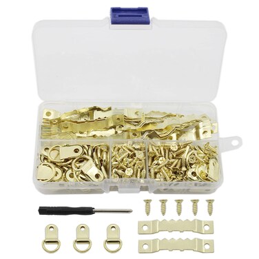 Assorted Picture Hanging Kit,TTZEZE 250PCS Assortment with Picture Hangers Hooks Nails and Hardware for Frames,Heavy Duty Wall Hanging Kit,Wall Hanging Picture Hook,Photo Picture Hanger Kit with Nails