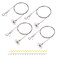 uxcell Picture Hanging Wire Kit, 4Set 1M Adjustable Hanger Wire Hook for Home Art Gallery Picture Display Kit, Load 66 Lbs, with 16Set Screws