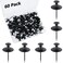 60 PCS Metal Thumb Tacks for Wall Hangers, Double Headed Push Pin Hooks Small Nails for Picture Hanging Hardware, Renter Friendly Decor for Home Office Hang Pictures without Damaging walls, Cork Board