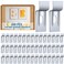 Hicarer 100 Pcs Picture Hanging Brackets Wall Brackets for Hanging Picture Hanging Security Wall Support Brackets Wall Mount Security Bracket for Art Picture Frame Oil Painting Photo Mirror Hanging