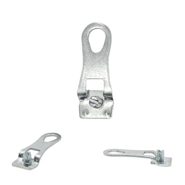 Metal Frame Euro D-Ring Picture Hangers - 12 Pack - for Open-Type Frame Channels