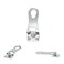 Metal Frame Euro D-Ring Picture Hangers - 12 Pack - for Open-Type Frame Channels