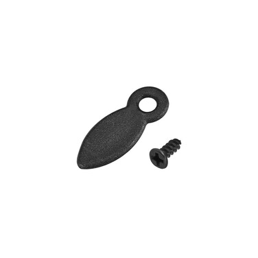 uxcell Frame Turn Button, 3/4" Plastic Drop Shape with Screws for Hanging Pictures, Photos, Drawings and Posters, 30 Pcs (Black)