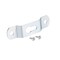 uxcell Keyhole Hanging Plate, 49mm x 13mm Single Hole Hook for Picture Frames with Screws, 20 Pcs (Silver Tone)