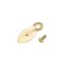 uxcell Frame Turn Button, 7/8" Metal Flat with Screws for Hanging Pictures, Photos, Drawings and Posters, 50 Pcs (Golden)