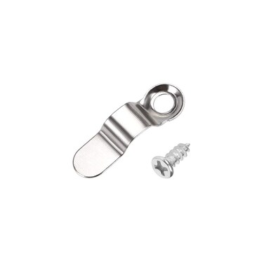 uxcell Frame Turn Button, 9/10" Metal Bow Shape with Screws for Hanging Pictures, Photos, Drawings and Posters, 20 Pcs (Silver Tone)