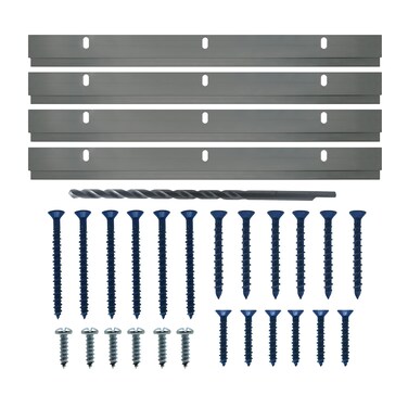 Concrete and Brick Cleat Kit 12 Inch - Z Bar Hanger Supports 100 lbs - Z Clip Mirror Hanging Hardware with Concrete Screws