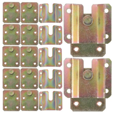DOITOOL 6Pcs Picture Frame Hooks Embedded Bracket Wall Mounted Bracket Hanging Buckle Metal Wall Hanger Interlock Hanger Buckle Painting Bracket Hanging Frame Mount Clips for Art Gallery