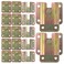 DOITOOL 6Pcs Picture Frame Hooks Embedded Bracket Wall Mounted Bracket Hanging Buckle Metal Wall Hanger Interlock Hanger Buckle Painting Bracket Hanging Frame Mount Clips for Art Gallery