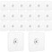 20Pcs Heavy Duty Adhesive Hooks Picture Hangers Without Nails Waterproof Single Nail Free Wall Hangers Reusable Screw Free Sticker No Damage Wall Hooks Hanging for Kitchen Bathroom Home Office Key