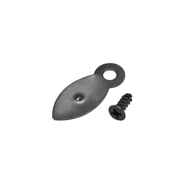 uxcell Frame Turn Button, 7/8" Metal Flat with Screws for Hanging Pictures, Photos, Drawings and Posters, 50 Pcs (Black)
