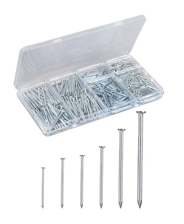 Eujqo Nails for Hanging Pictures Small Nails Picture Hanging Nails 700Pcs Finishing Nails Hardware Nails for Wall Wood Nails