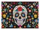 Allenjoy 7x5ft Day of The Dead Backdrop for Mexican Fiesta Sugar Skull Flowers Photography Background Dia DE Los Muertos Birthday Party Supplies Fiesta Banner Table Decor Decoration Photo Booth Studio