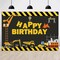 Digger Zone Dump Truck Birthday Party Background Baby Boys Indoor Outdoor Birthday Decor Banner Vinyl 5x3ft Kids Construction Themed Birthday Party Backdrop Photo Booths Props Supplies