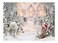 Allenjoy 8x6ft Winter Christmas Backdrop for Photography Snowman Pine Tree Snowflake Portrait White Background Newborn 1st Birthday Children Baby Shower Party Decorations Photo Shoot Props Supplies