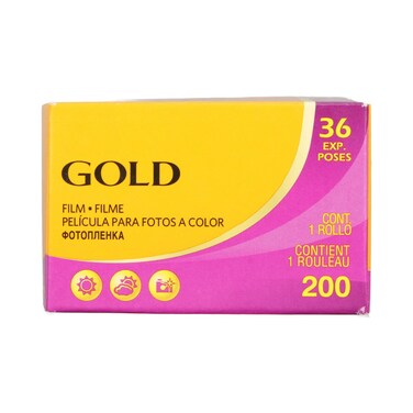 35mm Color Negative Film for Kodak 200 Cameras, Daylight Electronic Flash Exposures, Gold Print Film for Kodak Gold 200 35mm Gold Film
