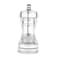 Clear Acrylic Pepper Grinder 4 Inch Refillable Salt Pepper Mill Shaker Kitchen Supplies for Sea Salt, Peppercorn (1 Piece)