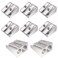 8 Pcs Metal Pencil Sharpener, Handheld Pencil Sharpeners, Crayon Sharpener, Manual Pencil Sharpener with Double Holes, Small Pencil Sharpener, Metal Sharpeners, for Colored Pencils Crayons