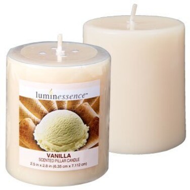 Luminessence Vanilla Pillar Candles, 2&Acirc;&frac12;