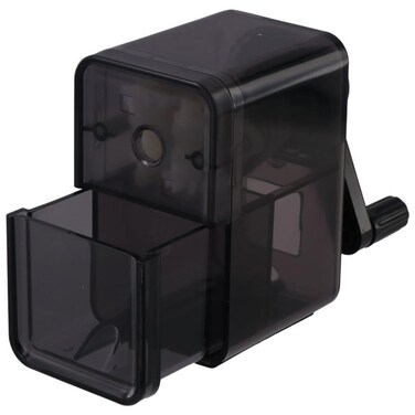 allcoupon Black Pencil Sharpener, Manual Pencil Sharpener, with Stronger Helical Blade for Home