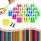 YUQILIN 48 PCS Pencil Sharpeners, Manual Handheld Dual Holes Pencil Sharpener Bulk with Lid 4 Color Pencil Sharpeners for School Home Office Art Classroom Portable Sharpeners for Kids Adults