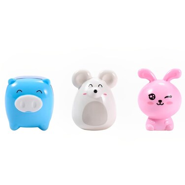 Three Cute Pencil Sharpener,Sharp, Durable, and Safe,Beautiful,Pencil Sharpener,for Standard Pencils,Colored Pencils, and Makeup Pencils,for Classroom,Home,Office Us
