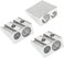 Pencil Sharpeners - Pack of 3 - Metal Handheld Small Sharpener - Double Hole Good Mini Sharpener