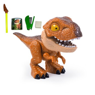 Pcmursal Dinosaur Model Stationery Set, 5 in 1 Dinosaur Stationery Set, Dinosaur Students Stationery, Dinosaur Pencil Case Stationery Set, Dinosaur Pencil Sharpener for Kids (Yellow)