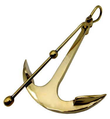 5MOONSUN5 Solid Brass Anchor Paper Weight - Paperweights - Nautical Decor Home Decoration - Executive Promotional Gift