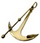 5MOONSUN5 Solid Brass Anchor Paper Weight - Paperweights - Nautical Decor Home Decoration - Executive Promotional Gift