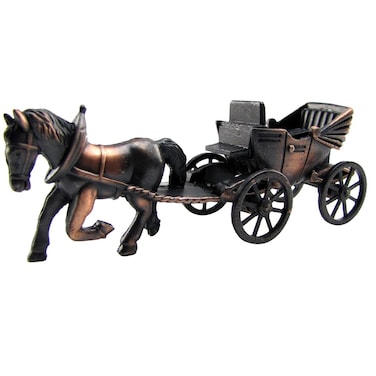 TG,LLC Treasure Gurus Horse &amp; Carriage Die Cast Toy Pencil Sharpener Miniature 1:48 O Train Scale Replica