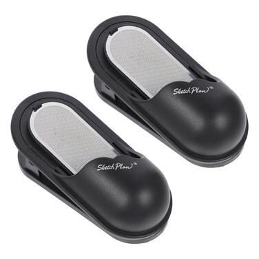 Cabilock 2pcs Pencil Sharpener Drawing Sandpaper Pencil Pointer Pencil Air Tool Sanders for Sharpening Pastel Stickslead Pointer Sketch Pencil Child Animal Handheld Aluminum