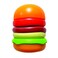 Raymond Geddes Hamburger Sharpener and Eraser - Pack of 24 - Fun and Functional School Supplies for Kids