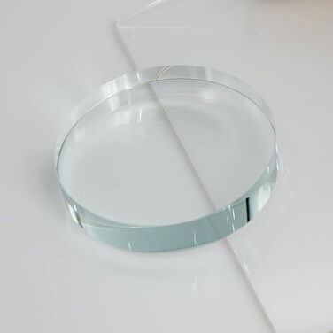 StayMax Clear Round Blank Glass Paperweight Glass Ornaments for Crafts