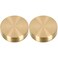 Yardwe 2PCS Brass Round Block Chinese Calligraphy Paperweight Sumi Drawing Paperweight Brass Paperweights Desktop Home Office Decoration, Gold