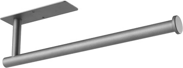 Paper Towel Holder Under Cabinet, Self Adhesive Wall Mount Paper Towel Holder, SUS304 Stainless Steel Grey Paper Towel Holder for Kitchen, Pantry, Sink, Bathroom