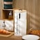 Yoande Farmhouse Paper Towel Holder Standing Paper Towel Roll Holder for Kitchen Countertop Wood Paper Towel Rack Metal Paper Towel Dispenser with Wooden Lid for Home Decor Country Bathroom Kitchen